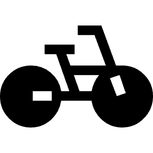 Pedal Bike Fill Icon from Sharp Fill - Material Symbols Set