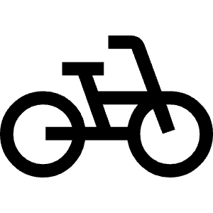 Pedal Bike Icon from Outlined Line - Material Symbols Set