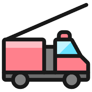 Public Service Firefighter Truck 1 Icon from Ultimate Colors - Free Set