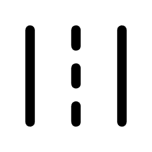 Road Icon from Rounded Line - Material Symbols Set
