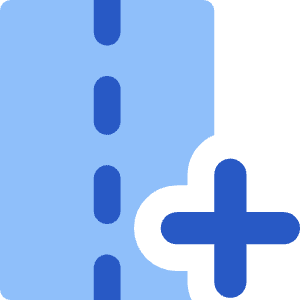 Road Add Icon from Core Flat Set