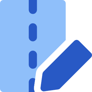 Road Edit Icon from Core Flat Set