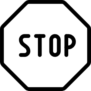 Road Sign Stop Icon from Ultimate Light - Free Set