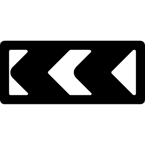 Road Sign Turn Left Icon from Ultimate Bold - Free Set