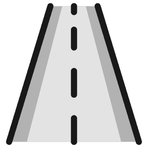 Road Straight Icon from Ultimate Colors - Free Set