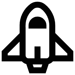 Rocket Icon from Atlas Line Set