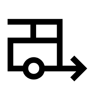 Rv Hookup Icon from Sharp Line - Material Symbols Set