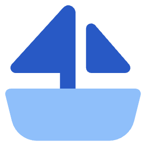 Sail Ship Icon from Core Flat Set