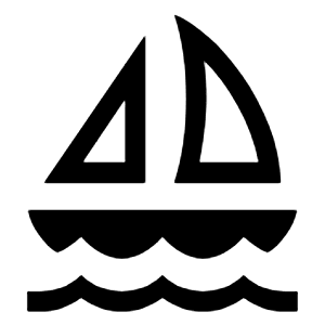 Sailing Icon from Outlined Line - Material Symbols Set