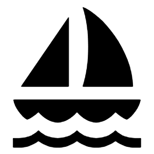 Sailing Fill Icon from Sharp Fill - Material Symbols Set