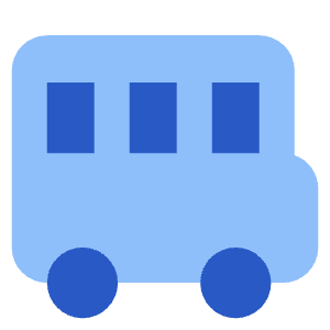 School Bus Side Icon from Core Flat Set