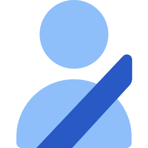 Seatbelt Icon from Core Flat Set