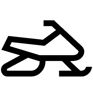 Snowmobile Icon from Sharp Line - Material Symbols Set