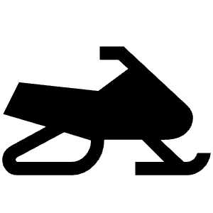 Snowmobile Fill Icon from Sharp Fill - Material Symbols Set
