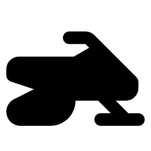 Snowmobile Fill Icon from Rounded Fill - Material Pro Free Set