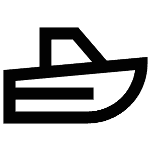 Speed Boat Icon from Atlas Line Set
