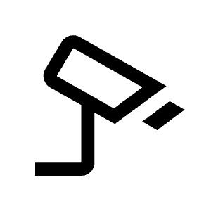 Speed Camera Icon from Outlined Line - Material Symbols Set