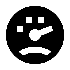 Speed Gauge High Fill Icon from Sharp Fill - Material Pro Free Set
