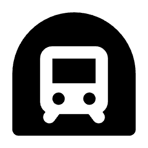 Subway Fill Icon from Rounded Fill - Material Pro Free Set