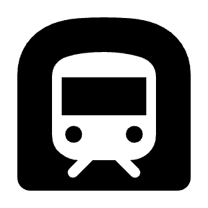 Subway Icon from Rounded Line - Material Symbols Set