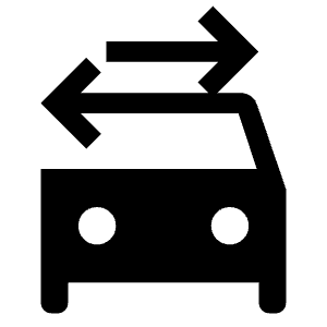 Swap Driving Apps Fill Icon from Outlined Fill - Material Symbols Set