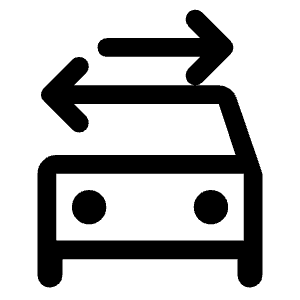 Swap Driving Apps Icon from Rounded Line - Material Symbols Set