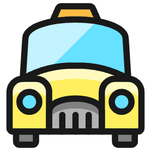 Taxi Icon from Ultimate Colors - Free Set