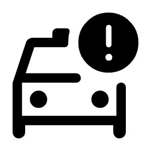 Taxi Alert Icon from Rounded Line - Material Symbols Set