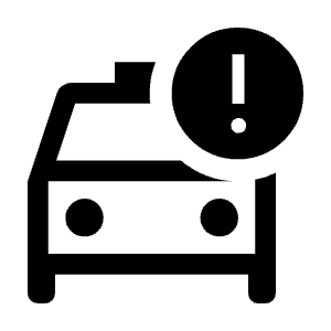 Taxi Alert Icon from Outlined Line - Material Symbols Set