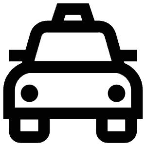 Taxi Front Icon from Atlas Line Set