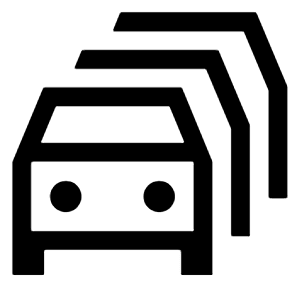 Traffic Jam Icon from Sharp Line - Material Symbols Set