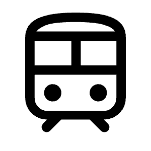 Train Icon from Rounded Line - Material Symbols Set