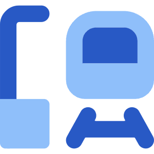 Train Station Icon from Core Flat Set
