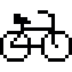 Transportation Bicycle Icon from Pixel - Free Set