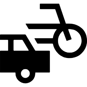 Transportation Fill Icon from Sharp Fill - Material Symbols Set