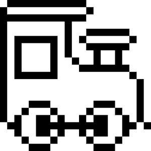 Transportation Vintage Train Icon from Pixel - Free Set