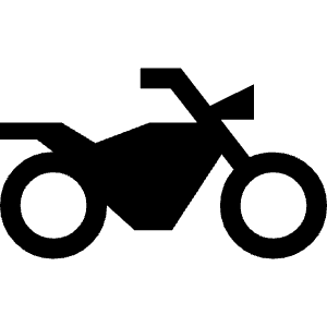Two Wheeler Fill Icon from Sharp Fill - Material Symbols Set