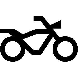 Two Wheeler Icon from Sharp Line - Material Symbols Set