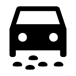 Unpaved Road Fill Icon from Outlined Fill - Material Symbols Set