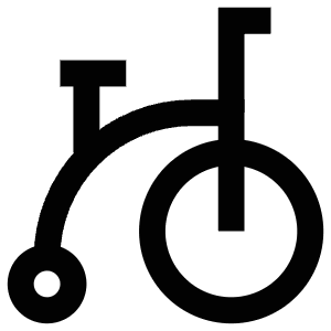 Vintage Bike Icon from Atlas Line Set