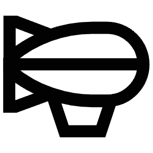 Zeplin Icon from Atlas Line Set