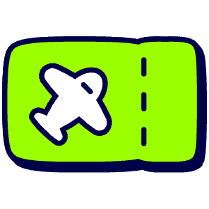 Boarding Pass Icon from Stickies Duo - Free Set