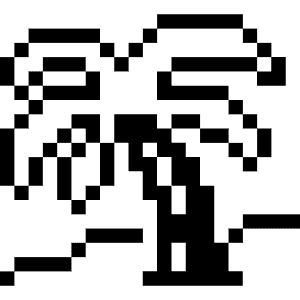 Travel Wayfinding Beach Coconut Tree Icon from Pixel - Free Set