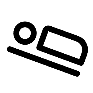 Airline Seat Flat Angled Icon from Rounded Line - Material Symbols Set