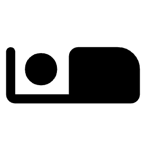 Airline Seat Individual Suite Fill Icon from Rounded Fill - Material Symbols Set