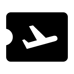 Airplane Ticket Fill Icon from Outlined Fill - Material Symbols Set