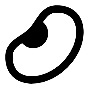 Allergens Soy Bean Icon from Outlined Line - Streamline Material Free Set