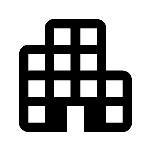 Apartment Fill Icon from Rounded Fill - Material Symbols Set