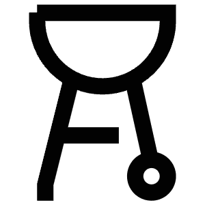 Barbeque Grill Icon from Atlas Line Set