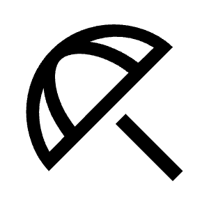 Beach Access Icon from Sharp Line - Material Symbols Set